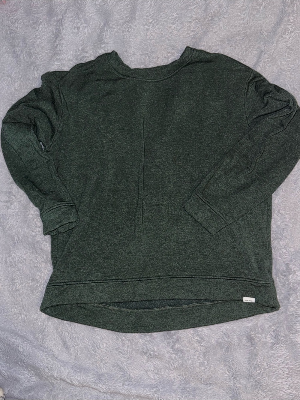 Orvis Dark Green Cozy Pullover Sweatshirt